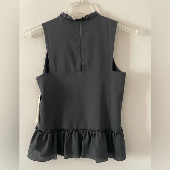 NWT Cooper & Ella Black Sleeveless Blouse Size XS - Picture 6 of 10
